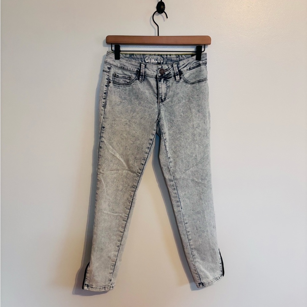 Ymi acid wash skinny jeans anklet length size 5